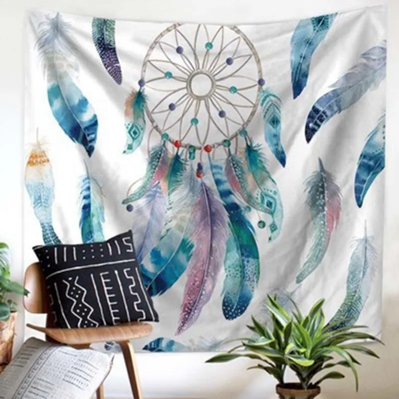Тропические листья Monstera Фламинго розовый гобелен настенный кактус Decoracion Dorm Room Gobelin пляжный коврик богемное украшение домашняя роспись - Цвет: Tropical Tapestry 11
