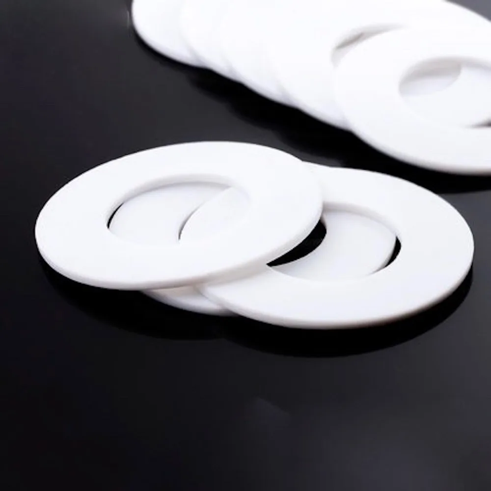

Custom Made DN65 5x PTFE Teflon Washer Fastener Insulation Sealing Spacer Valve Gasket 122x76x3mm OD122MM ID76MM Thick=3mm F4