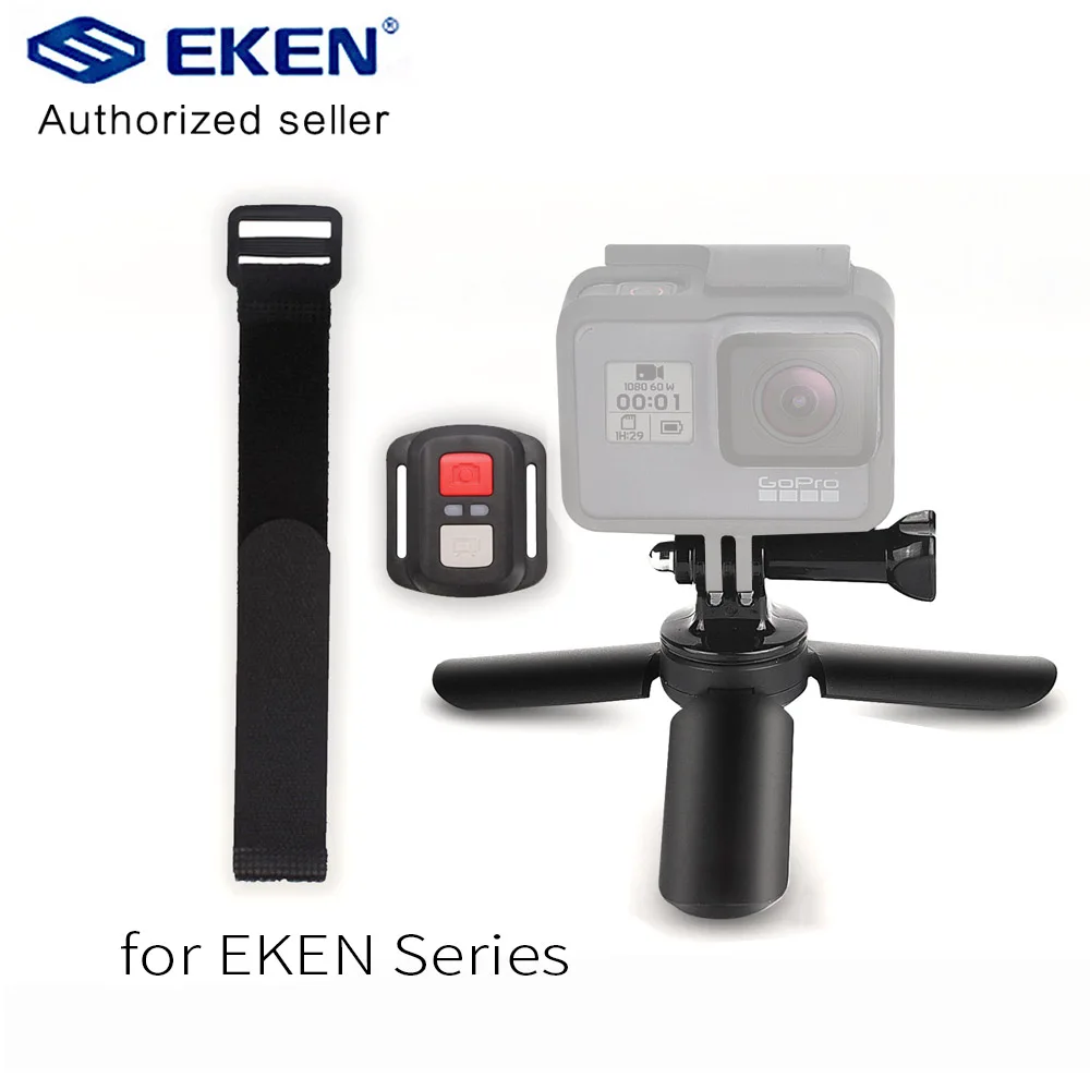 

Original EKEN Remote Control H6S H5S PLUS H9r Plus H7 V50 Pro Remote For All EKEN Action Camera with Tripod and Cellphone Clip