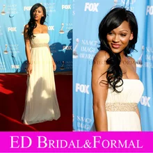 Meagan Good Kleid zu NAACP Kleid 38th Image Awards Red Carpet Bodenlangen Promi Abendkleid vestido de festa longo