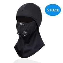 5 pacco sport All’aria Aperta in sella a moto antivento maschera antipolvere traspirante caldo maschera di inverno del panno morbido sci Balaclava