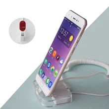 Retail security and interactive display mobile phone security display stand holder with alarm anti theft