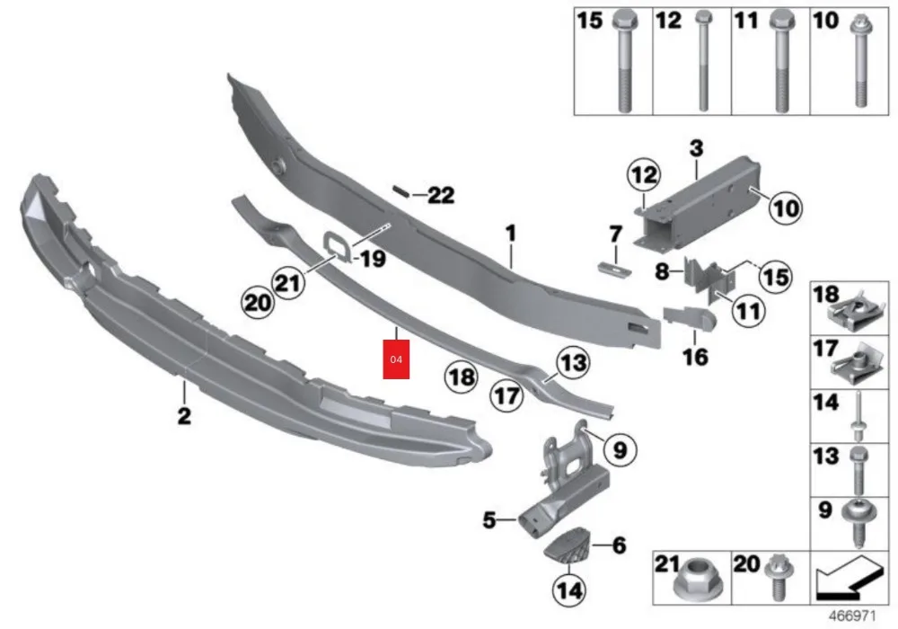 Крепление, бампер, передний и передний Нижний Бампер Монтажная скоба подходит для BMW F22 F30 F31 F32 OEM: 51647266325