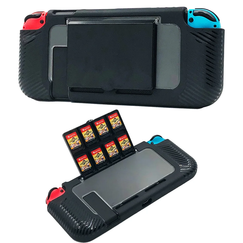 Nintend Switch Protective Case with 8 Game Cards Holders Accessories Rugged Hard Cover for Nintendos Switch