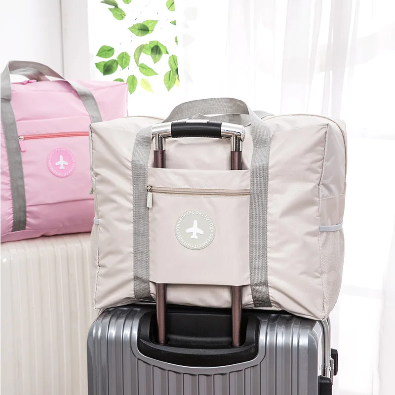 Portable Travel Storage Bag Clothes Organizer Folding Trolley Bag For Traveling Clothes Storage