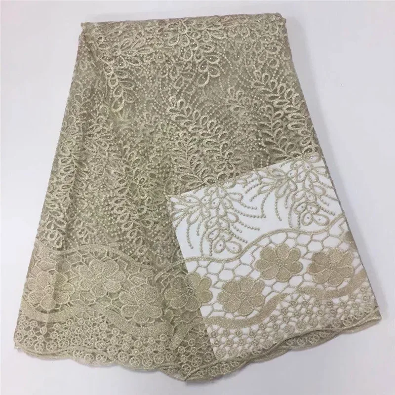 

African Tulle Lace Fabric 2018 African French Lace Fabric High Quality With Stones Nigerian Embroidery Tulle French Lace !YD1014