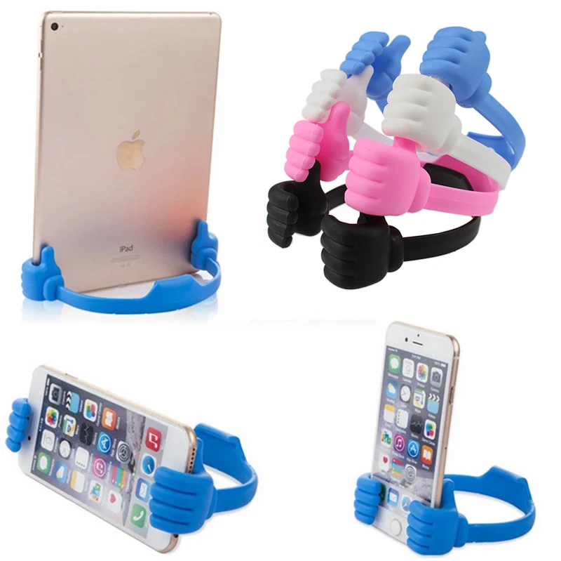 Thumb Phone Table Mount Stand Bracket Universal Mobile Cell Phone