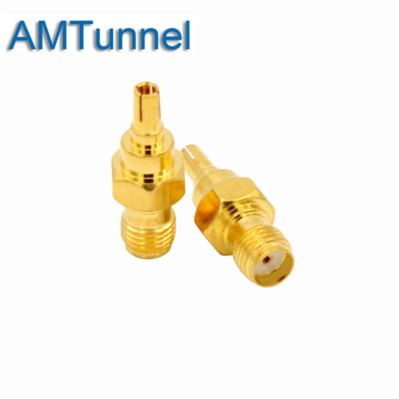 4G антенный разъем SMA женский разъем RF антенный разъем CRC9 штекер 2 шт. прямой золотой Латунный покрытие