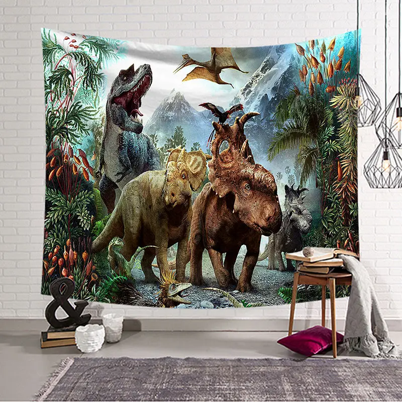 dinosaur Wall Hanging Tapestry Sheets Home Decorative Tapestries Beach