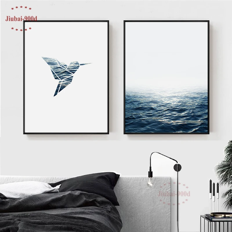 900D плакаты и принты, настенные художественные картины на холсте, настенные картины для гостиной, скандинавский морской пейзаж, Куадрос, Декор, NOR011