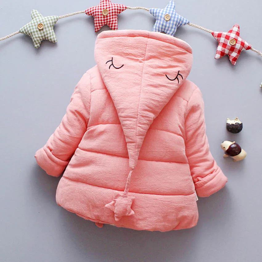 TWINSBELLA/зимнее теплое пальто для девочек Новинка года, Детский пуховик детский хлопковый костюм детская одежда с мультяшными узорами, зимняя одежда