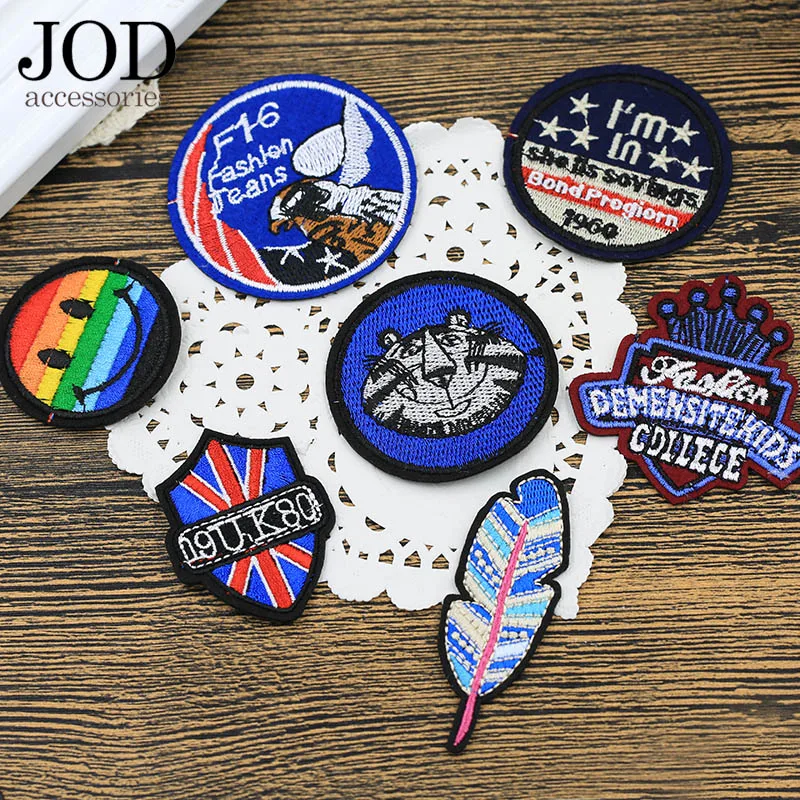 Buy JOD Badges for Clothes Patches Iron on Embroidered