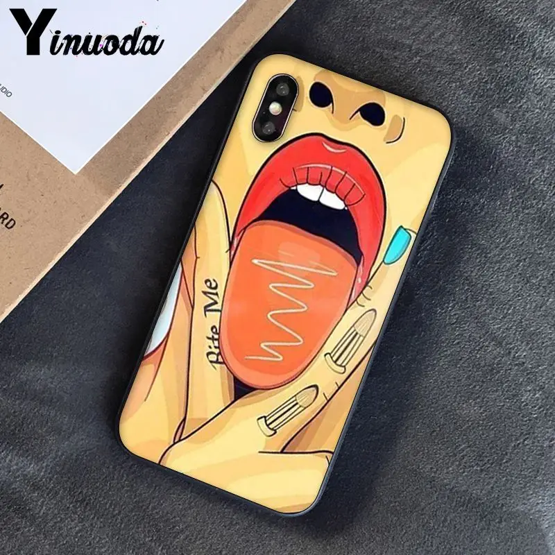 Yinuoda сексуальный защитный чехол для iphone SE 2020 8 7 6 6S 6Plus X XS MAX 5 5S XR 10|Бамперы| |