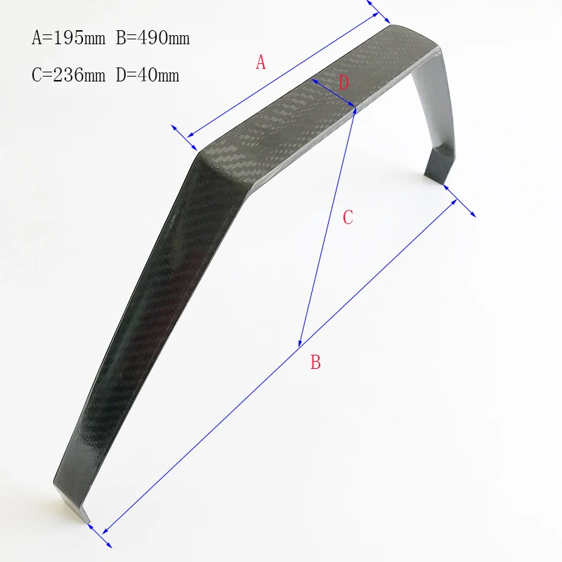 

Aircraft Accessary 1 Piece Carbon Fiber Undercarriage Gas Airplane Landing Gear For Extra 260 50CC RC Airplane 195*490*236*40mm