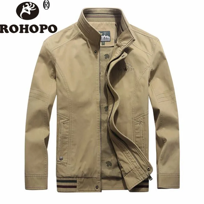 

Jacket Coat Man 2019 Brand Cargo Military Outwear 100% Cotton Thick Fabric Men bomber Jackets Army Pilot Winter Tactical Coat