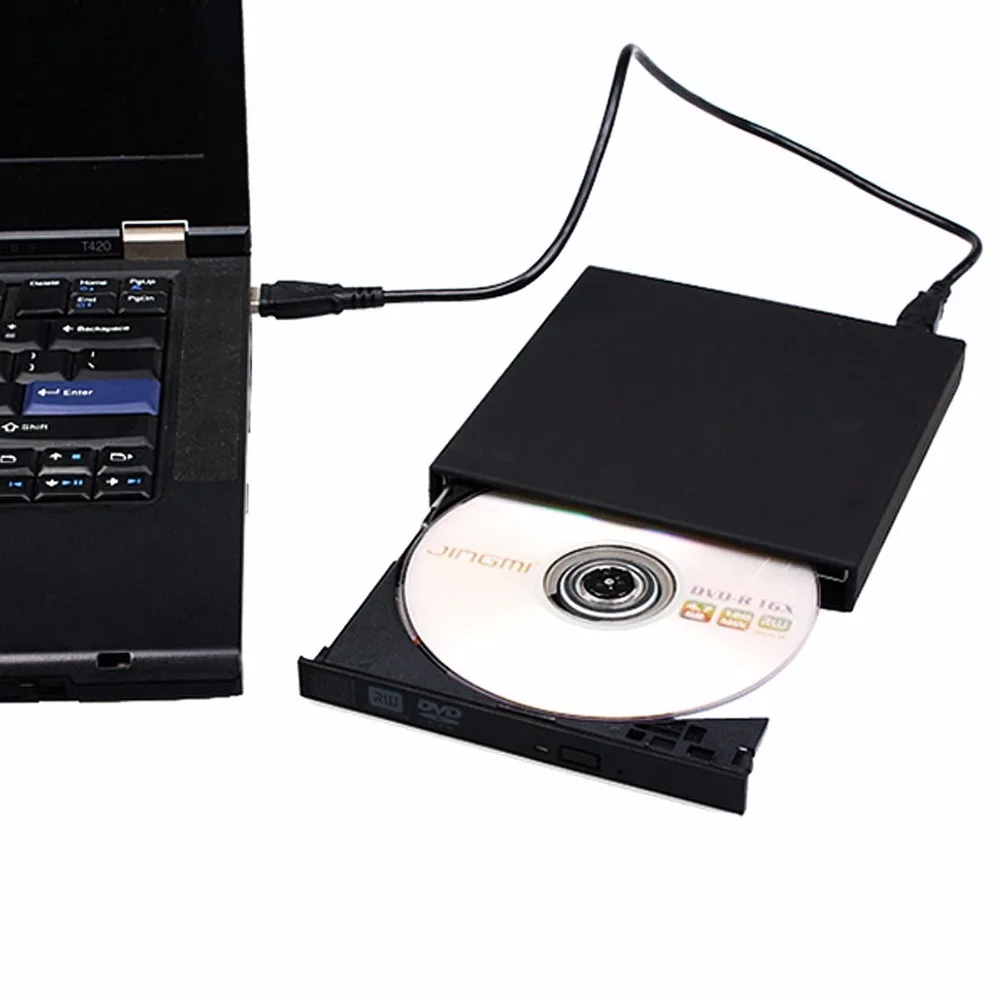 Внешний USB DVD накопитель для Toshiba Acer Lenovo ноутбук ПК Win XP/7/8/10 Super Multi 8X RW 24X CD