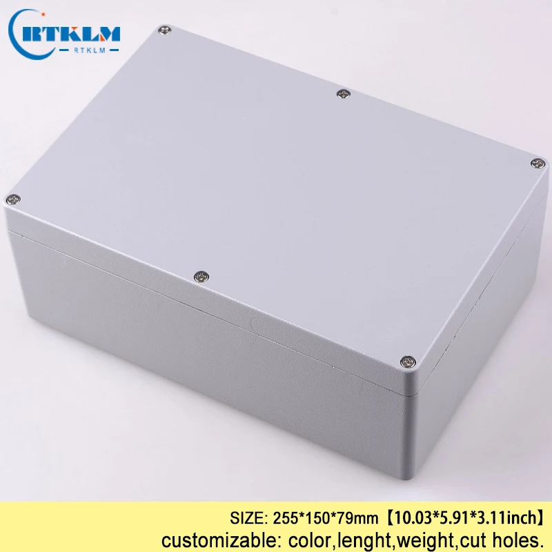 

Aluminum enclosure housing pcb case IP68 waterproof junction box diy power amplifier diy instrument project box 255*150*79mm