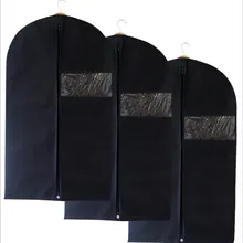 Трехсекционный пылезащитный чехол для одежды на молнии, нетканое пальто, костюмы, сумка для хранения, подвесной чехол для одежды для защиты от пыли, товары для домашнего хранения