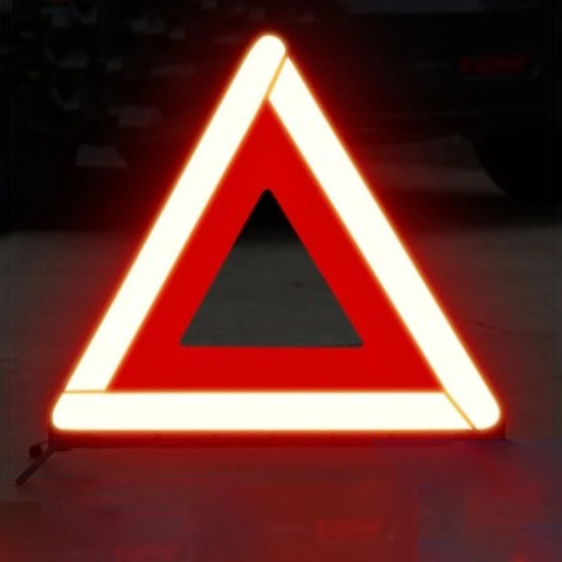 

Car Reflective Triangle Tripod Emergency Warning Sign Vehicle Stop Sign Night road safety warning tripod reflective accessories