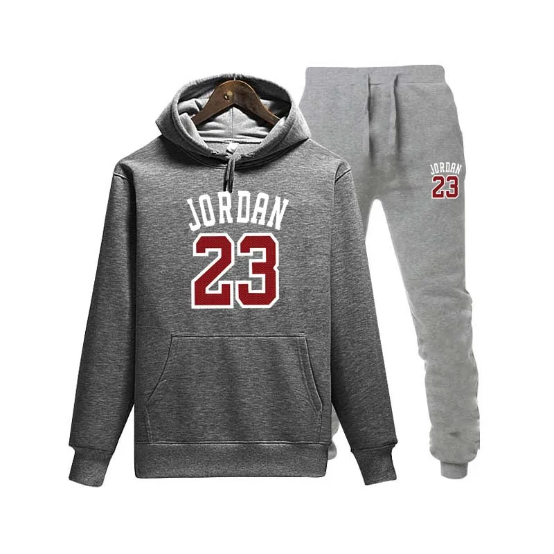 New Brand Jordan 23 sportswear men's hoodie + tether pants fashion 2019 jogging sports suit Malechandal hombre