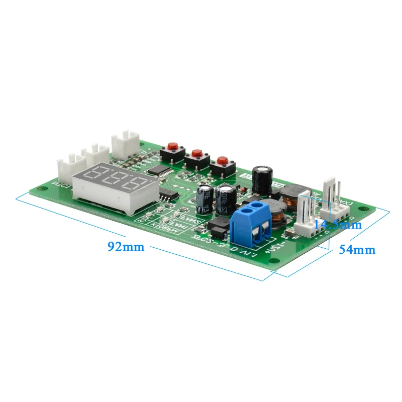 12V Dual Ways 3-Провода вентилятор интеллигентая(ый) цифровой Температура Термостат Регулятор Скорость контроллер