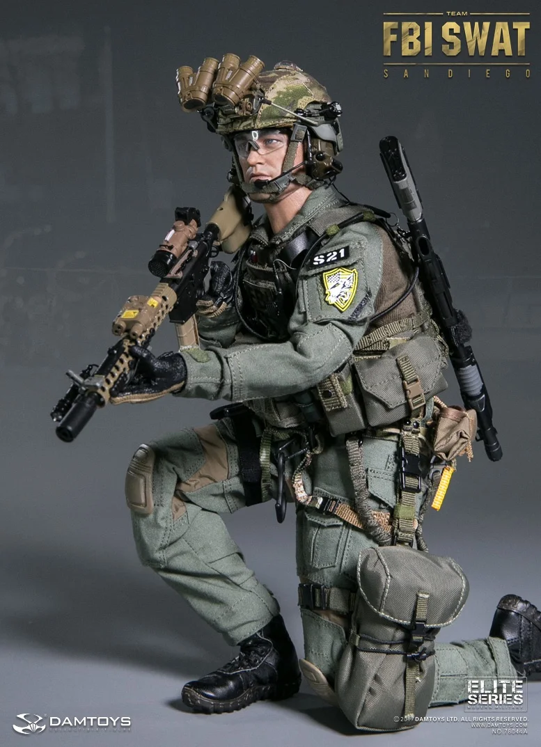 Плотина DAMTOYS 78044A/B 1/6 США FBI SWAT Коллекция фигурка для фанатов подарок на праздник