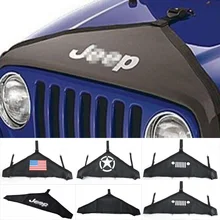 Protetor de sutiã de extremidade frontal, mais novo capuz, vinil preto (1 peça) para jeep wrangler jk 07 up rubicon sahara, frete grátis