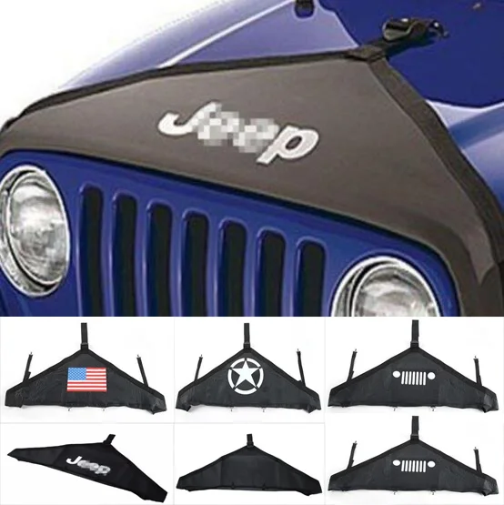 Details about   Hood Cover Front End Bra Protector Kit for Jeep Wrangler 2007-2017 JK 2&4 Door