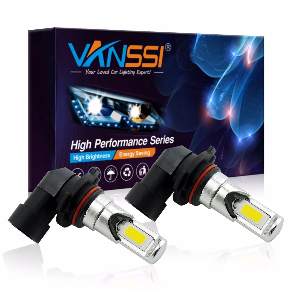 VANSSI светодиодные лампы для противотуманных фар 2 шт. H10 9145 9045 9140 3000 К золотой