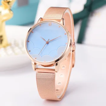 

Women Watches Bracelet 2019 Luxury Brand Stainless Steel Quartz Ladies Wristwatch Rose Gold Star Female Clock Montre Femme