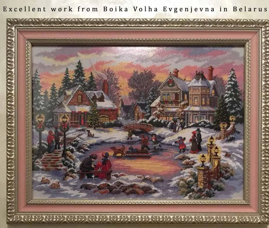 Cross Stitch Kit A Treasure Time Holiday Winter Snow Sleigh Christmas dim 8569