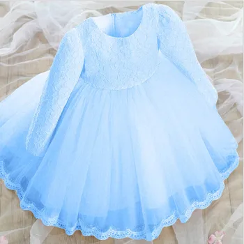 

Girls Dresses Baby girl lace New Spring Princess baby Girl Clothes Bowknot long sleeve Party Dress Girls Clothes For 1-6 Years