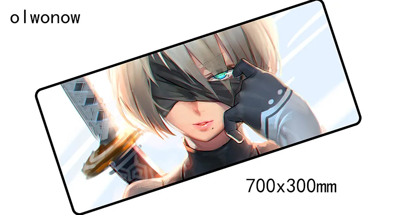 NieR Automata коврик для мыши 700x300x3 мм коврик для мыши notbook компьютерная подмышка лучший игровой коврик для мыши геймер к клавиатуре коврики для мыши - Цвет: Size 700x300x3mm