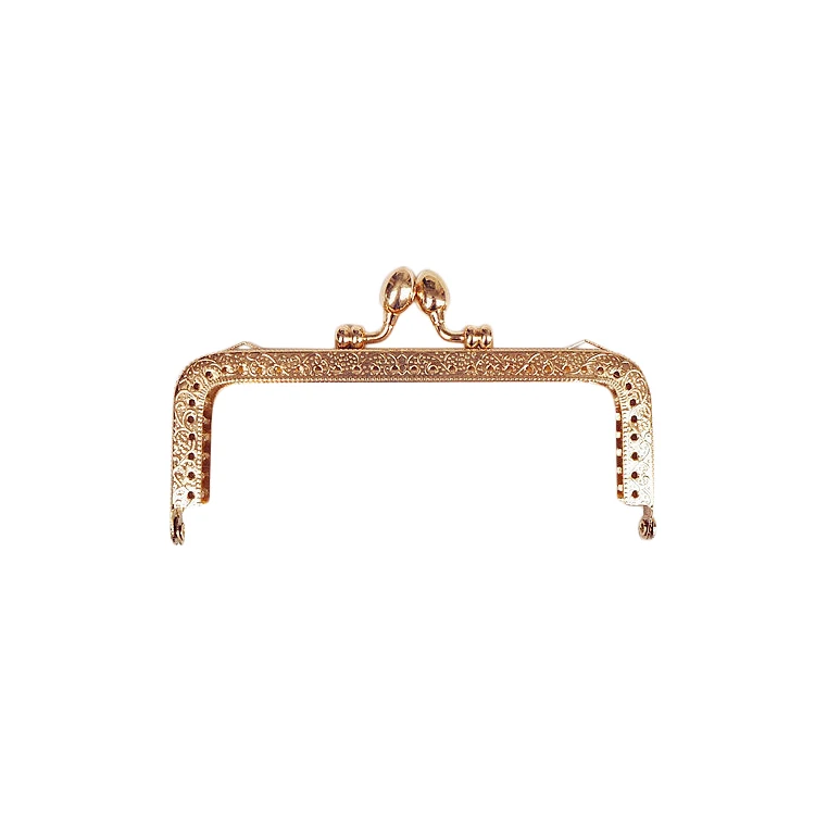 5pcs/lot 8.5cm 12.5cm Vintage Metal Purse Frame Golden Antique Bronze Clasp Gold Handle DIY Handmade Bag Accessories