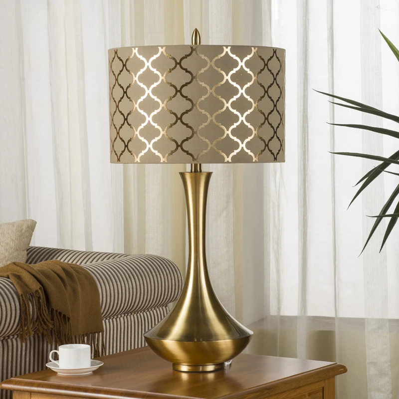 Luxurious Metalelectroplating Drawing Lamp Body Bedside Lamps For Bedroom Living Room Night Light Decorative Table Lamps Luxurious Metalelectroplating Drawing Lamp Body Bedside Lamps For Bedroom Living Room Night Light Decorative Table Lamps