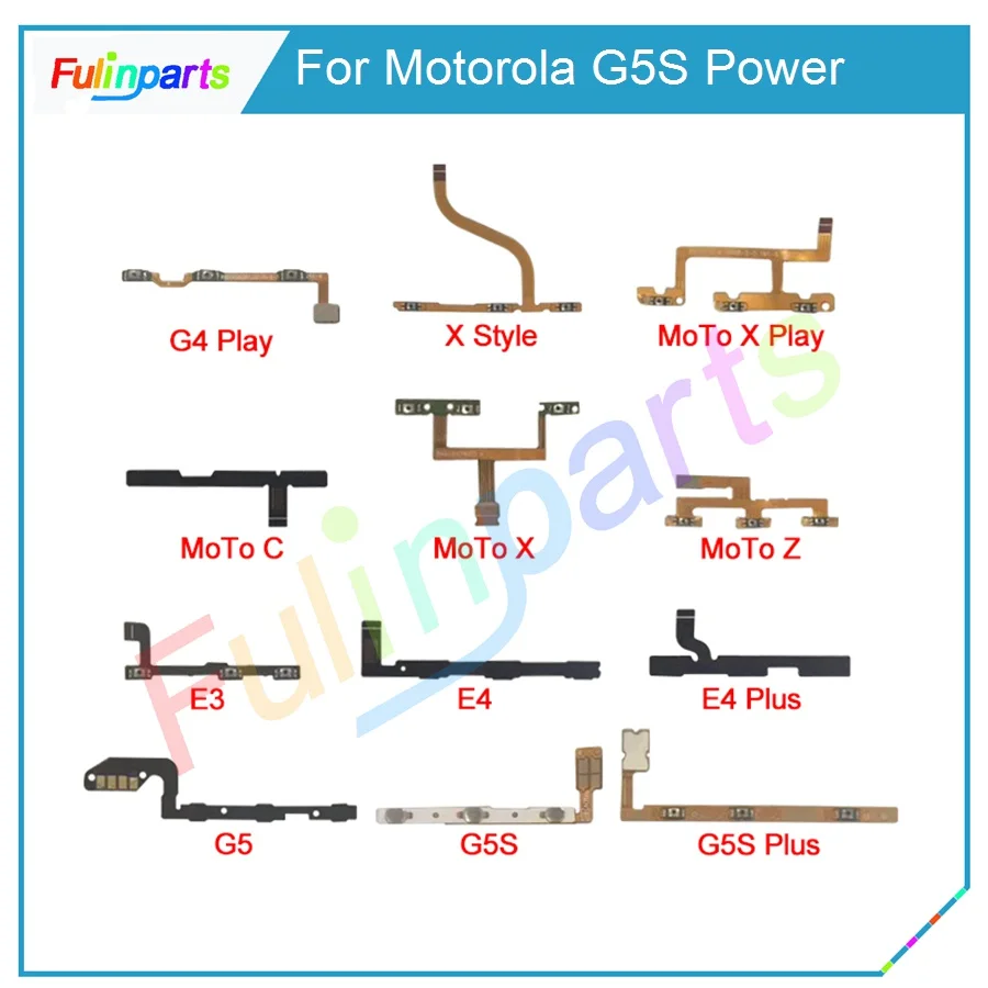 Для Motorola G4 Play/X Style/X Play/Moto C/X/Z/E3 E4 Plus G5 G5S включение/выключение питания кнопка