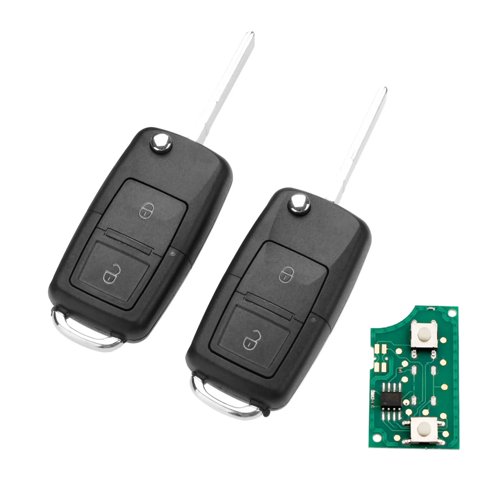 Yetaha 2x 1J0959753CT 2 кнопки внешний вид с чипом ID48 для VW Bora Polo Golf MK4 1999 2000 2001 2002 2003 2004