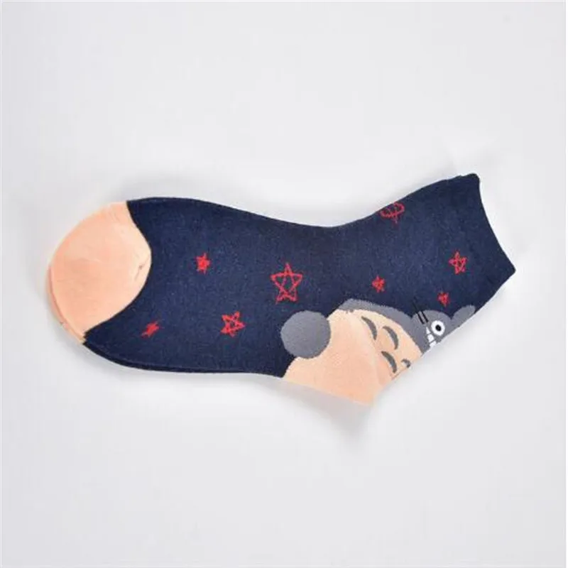 Новые креативные забавные новые женские модные милые носки с изображением животных Тоторо, милые короткие Носки с рисунком из мультфильма Harajuku meias для женщин