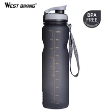 WEST BIKING 1000ML Bicycle Water Bottle Outdoor Drink Leak-proof Cup For Cycling Bike Outdoor Drink Sport Bottle 3 Colors