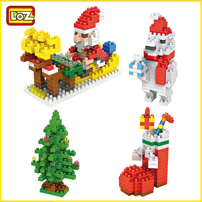Wholesale LOZ Diamond Blocks New Christmas Tree So...