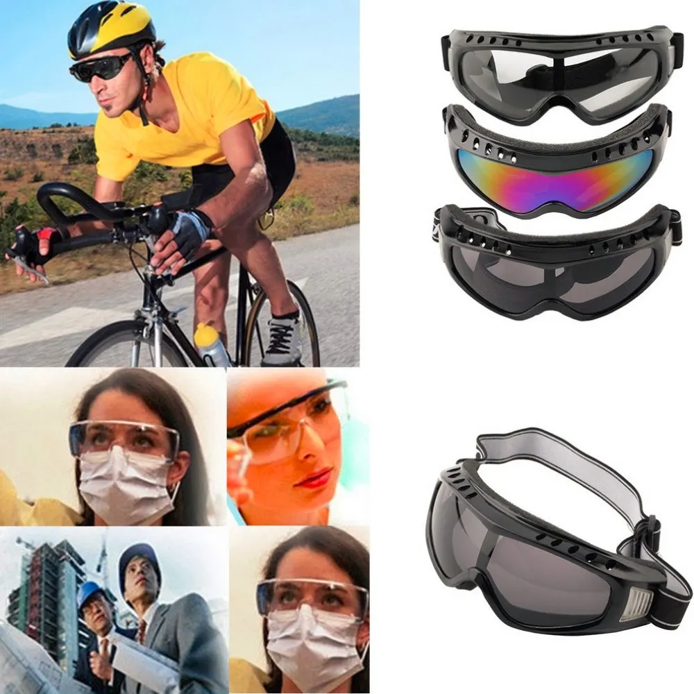 Прозрачные защитные мотоциклетные велосипедные очки унисекс, защитные очки для глаз, тактические очки для пейнтбола, ветрозащитные очки