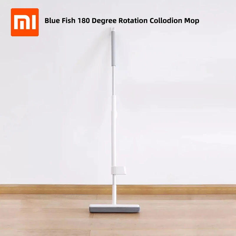 

Xiaomi Ecological Chain Brand-Blue Fish Lanxiaoyu 180 Degree Rotation Collodion Mop Stand Placing Multi-Degree Moping Smart Home