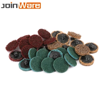 

50Pcs 1" Roloc Type R Surface Polishing Conditioning Disc Threaded Twist Lock New High Quality