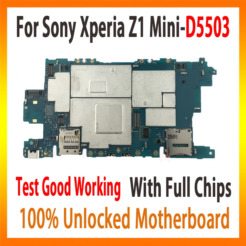 

Original motherboard for Sony Xperia Z1 Mini D5503 board factory mainboard with full chips MB Circuit android system