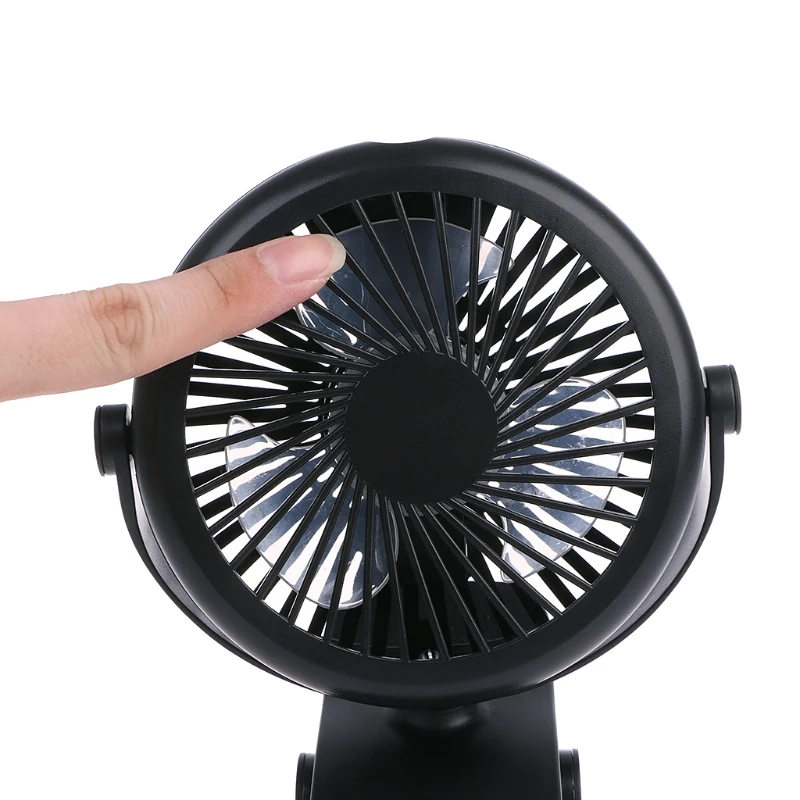 Speed Adjustment Travel Fan Air Conditioner USB Mini Desk Pram Cot Car Fan