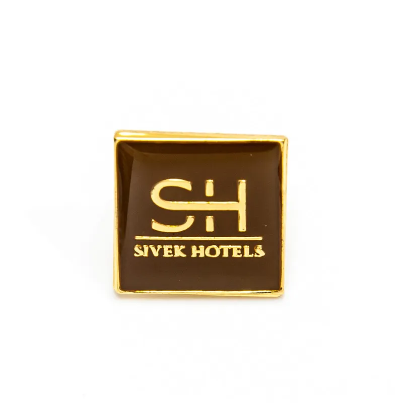 

custom Epoxy Sticker Badge Big Discount Promotion Plating color metal Badge