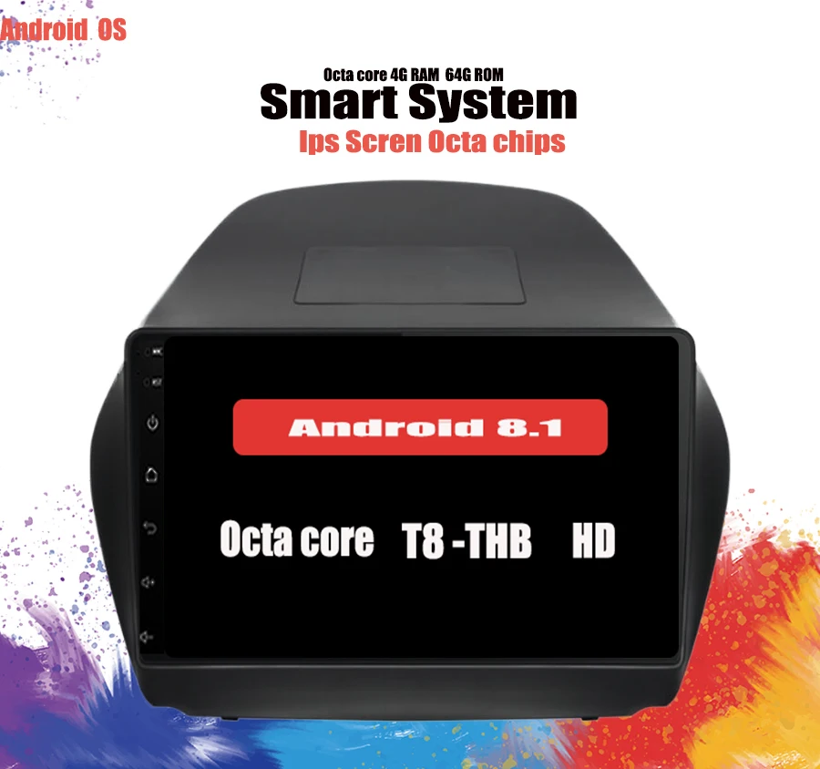 4+ 64 ГБ Android 9,1 автомобильный мультимедийный DVD для Hyunda IX35 Tucson 2009- Автомагнитола DSP видео плеер gps навигация головное устройство
