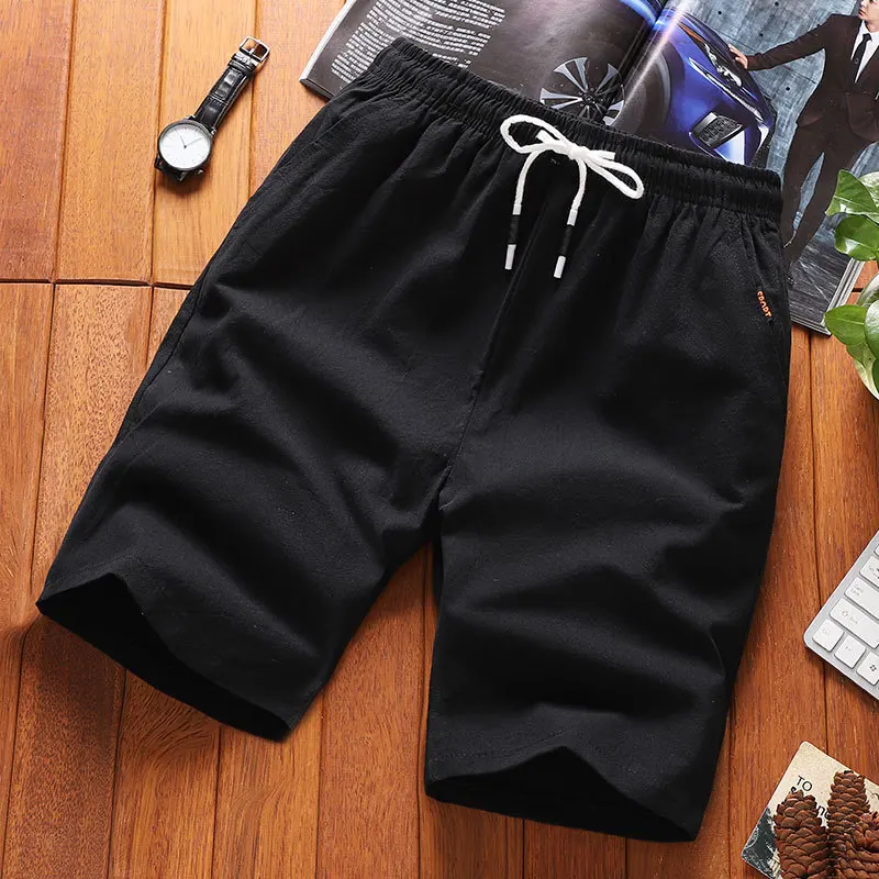 

Hot New Chinese Style Brand High Quality Large Size Men's Board Shorts Men Cotton Plus Size Casual Shorts Male Summer Shorts Fat