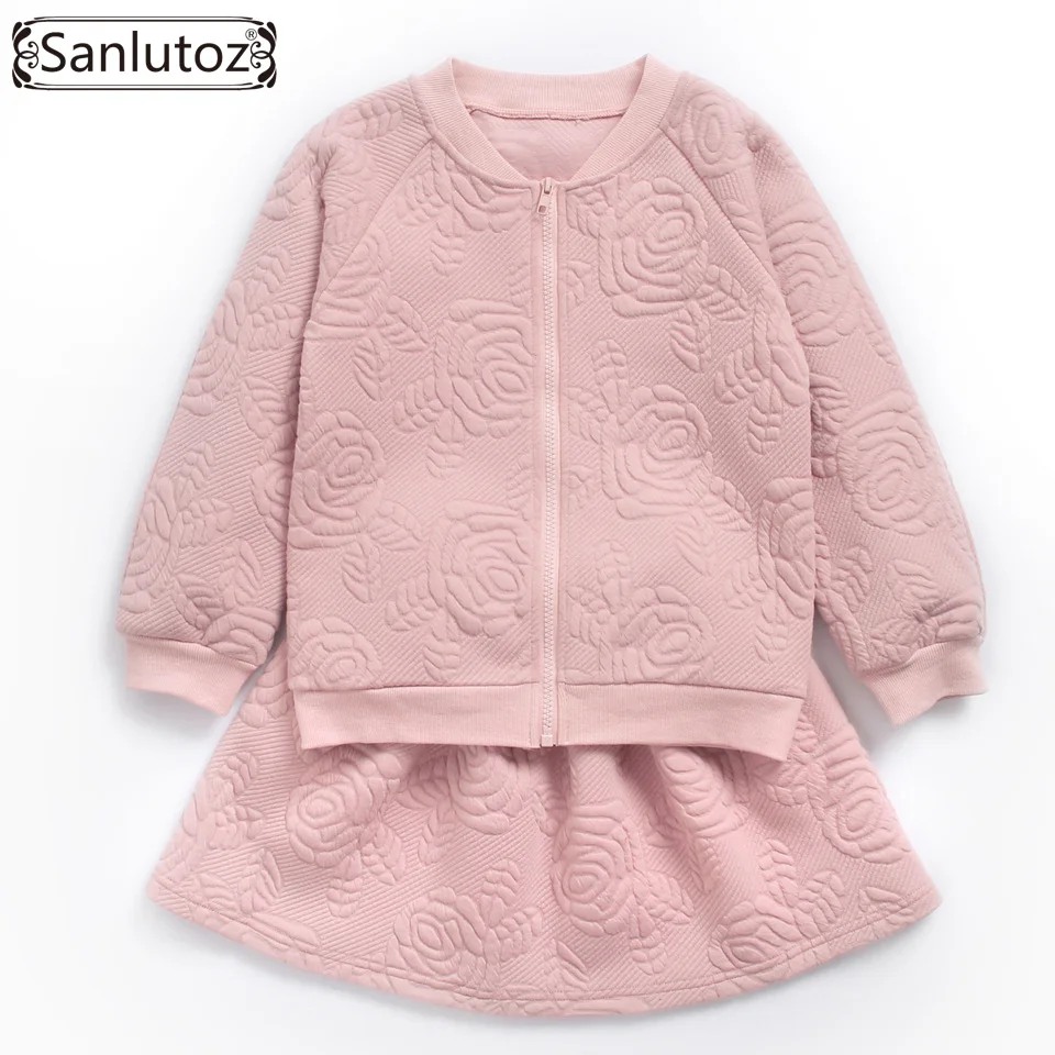 Sanlutoz Winter Children Clothing Set Girls Sport Suit Flower Girl Clothing Toddler 2017 New Autumn Long Sleeve Brand Set 2 PCS Sanlutoz Winter Children Clothing Set Girls Sport Suit Flower Girl Clothing Toddler 2017 New Autumn Long Sleeve Brand Set 2 PCS