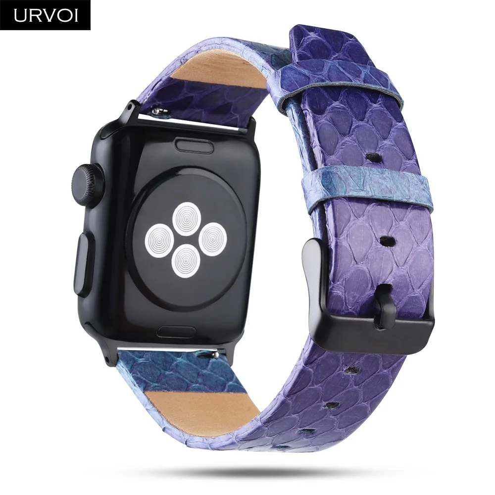 Ремешок URVOI для Apple Watch series 6/5/4/3/2/1 SE Роскошный Матовый ремешок из натуральной кожи